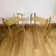 Pair of rattan bedside tables