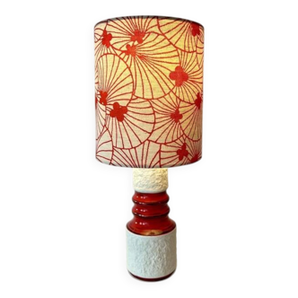 Wireless table lamp in vintage KPM vase - suitable for the balcony.
