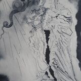 Salvador Dali: Divine Comedy, The Black Devil, signed engraving