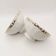 2 small gold ceramic bowls