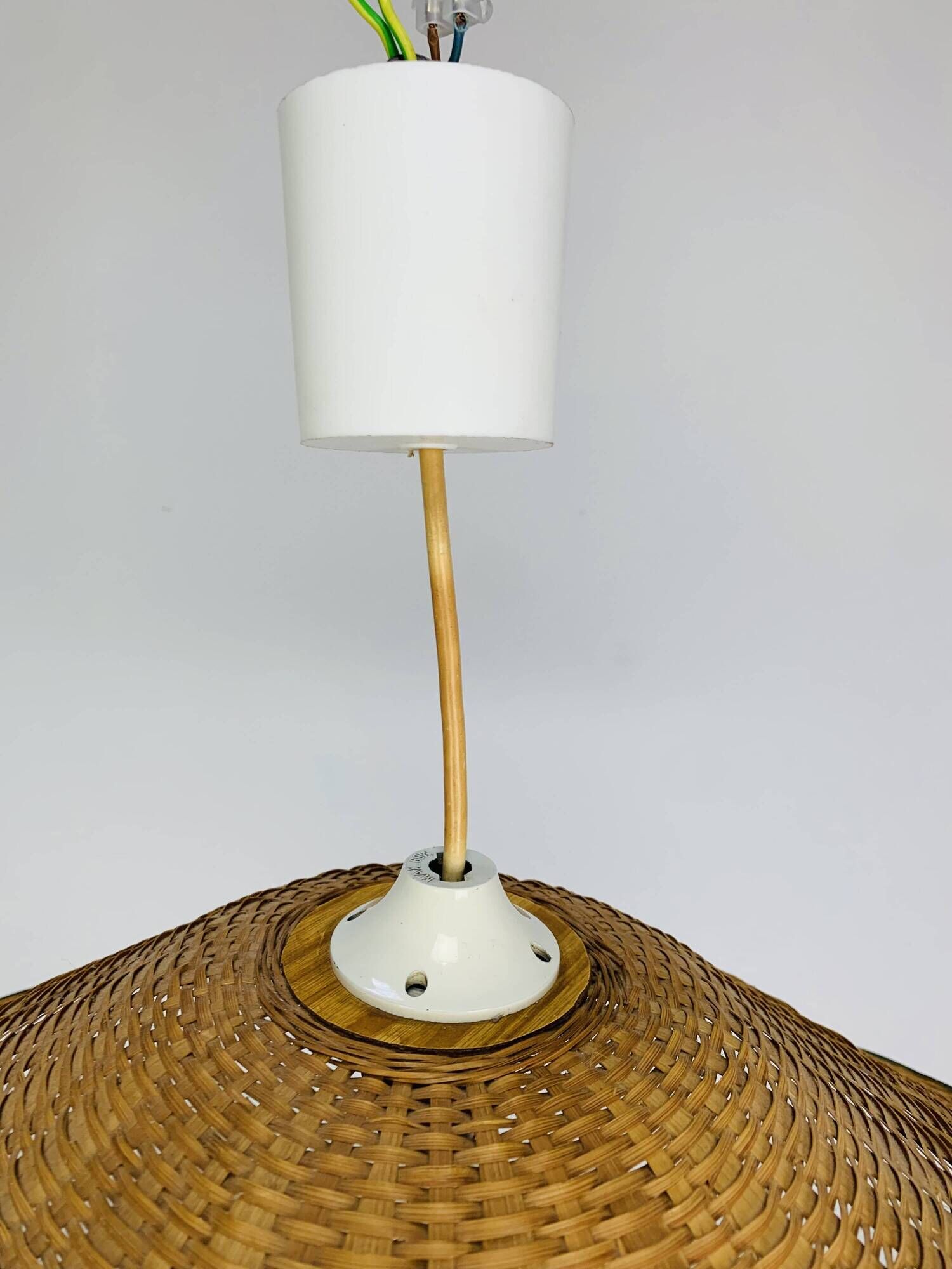 XL rattan suspension from the 1960s, vintage