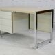 Bureau "space age". Acier laqué, acier chromé. France, circa 1970