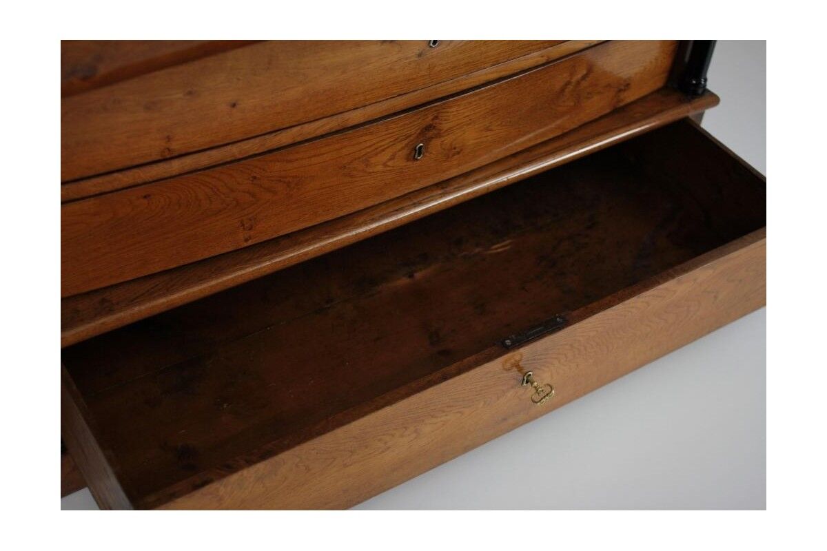 Oak secretary, Northern Europe, around 1820