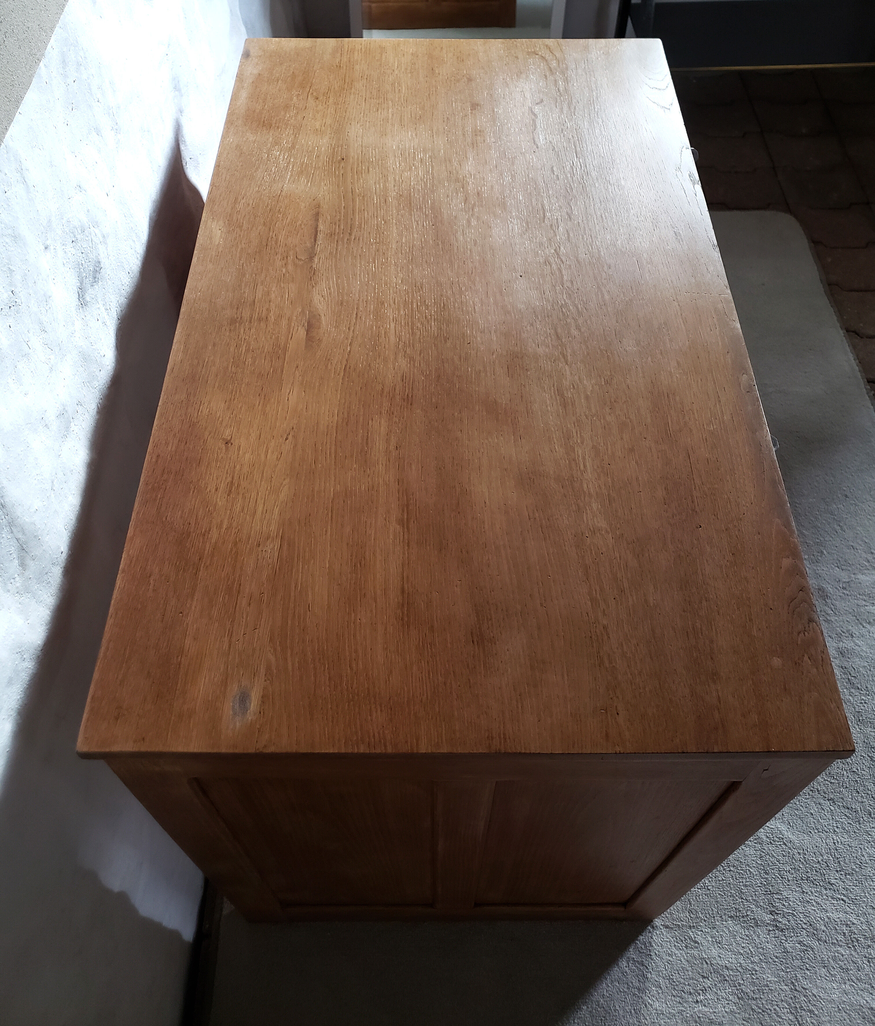 Blond oak desk