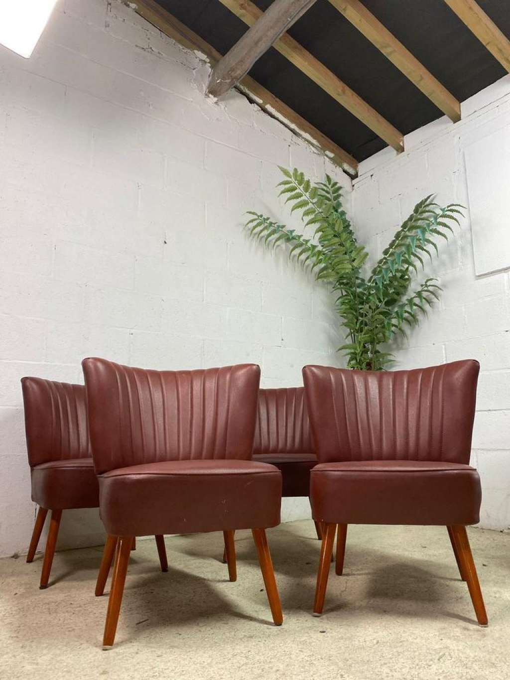 Vintage cocktail chair armchair single-seater
