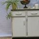 Low kitchen furniture formica ivory color