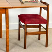 Double extending teak dining table (Made in Denmark 1960)
