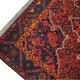 Handmade vintage persian rug traditional red wool rug- 142x187cm