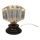 Bankamp Leuchten - cascade - cristal - cuivre - lampe de plafond - Allemagne de l'Ouest