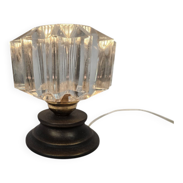 Bankamp Leuchten - cascade - cristal - cuivre - lampe de plafond - Allemagne de l'Ouest