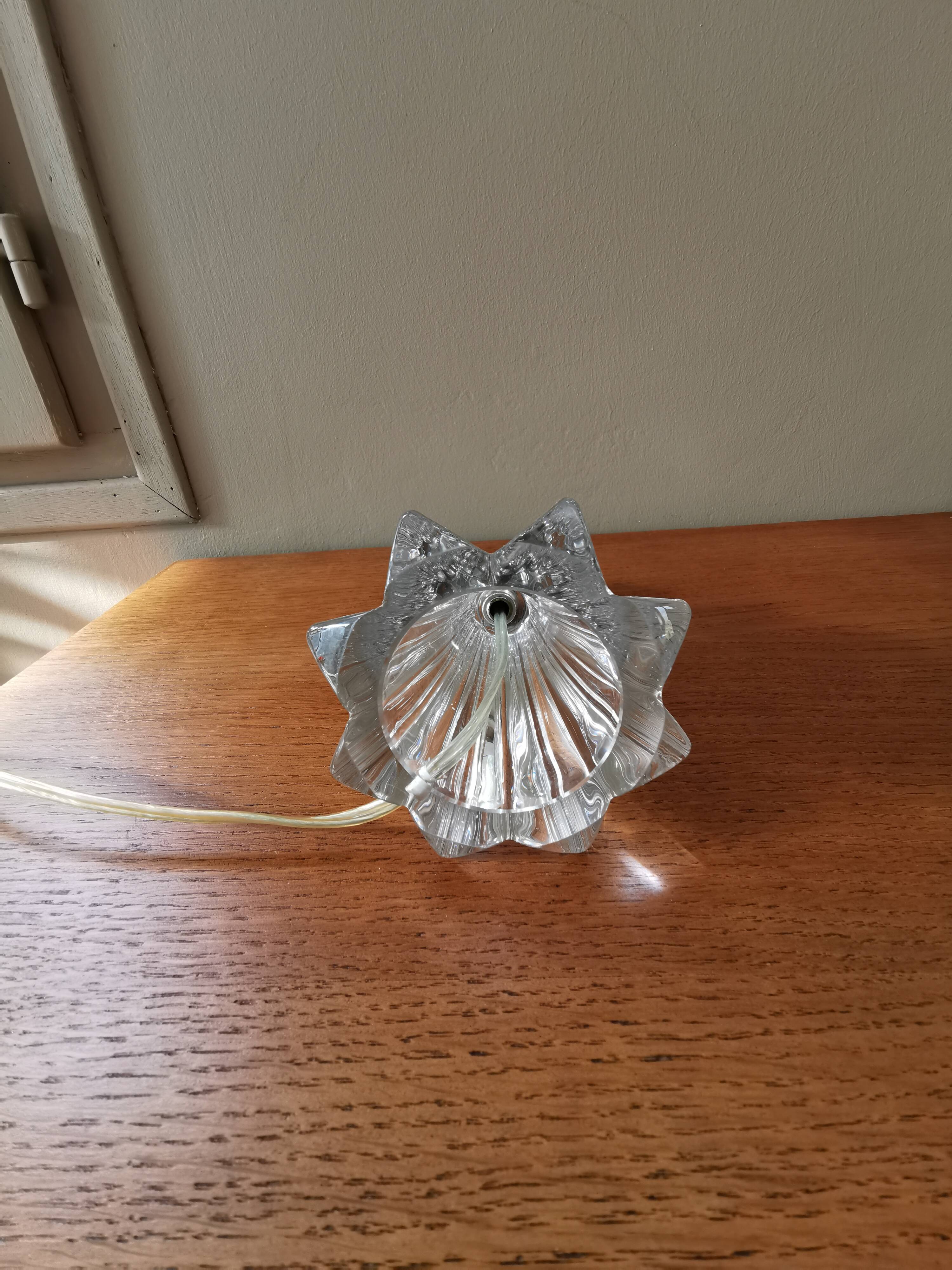 Vintage crystal lamp from vannes