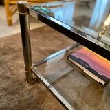 Table basse double plateau verre