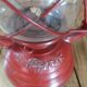 Red metal storm lamp patinated retro Metaloglobe vintage oil dp0321111