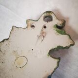 Paire d'appliques en bois sculpté polychrome