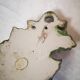Paire d'appliques en bois sculpté polychrome