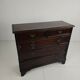 English geometric-panelled oak chest of drawers, circa 1680