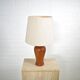 Danish table lamp by Dyrlund 1970s teak Scandinavian vintage