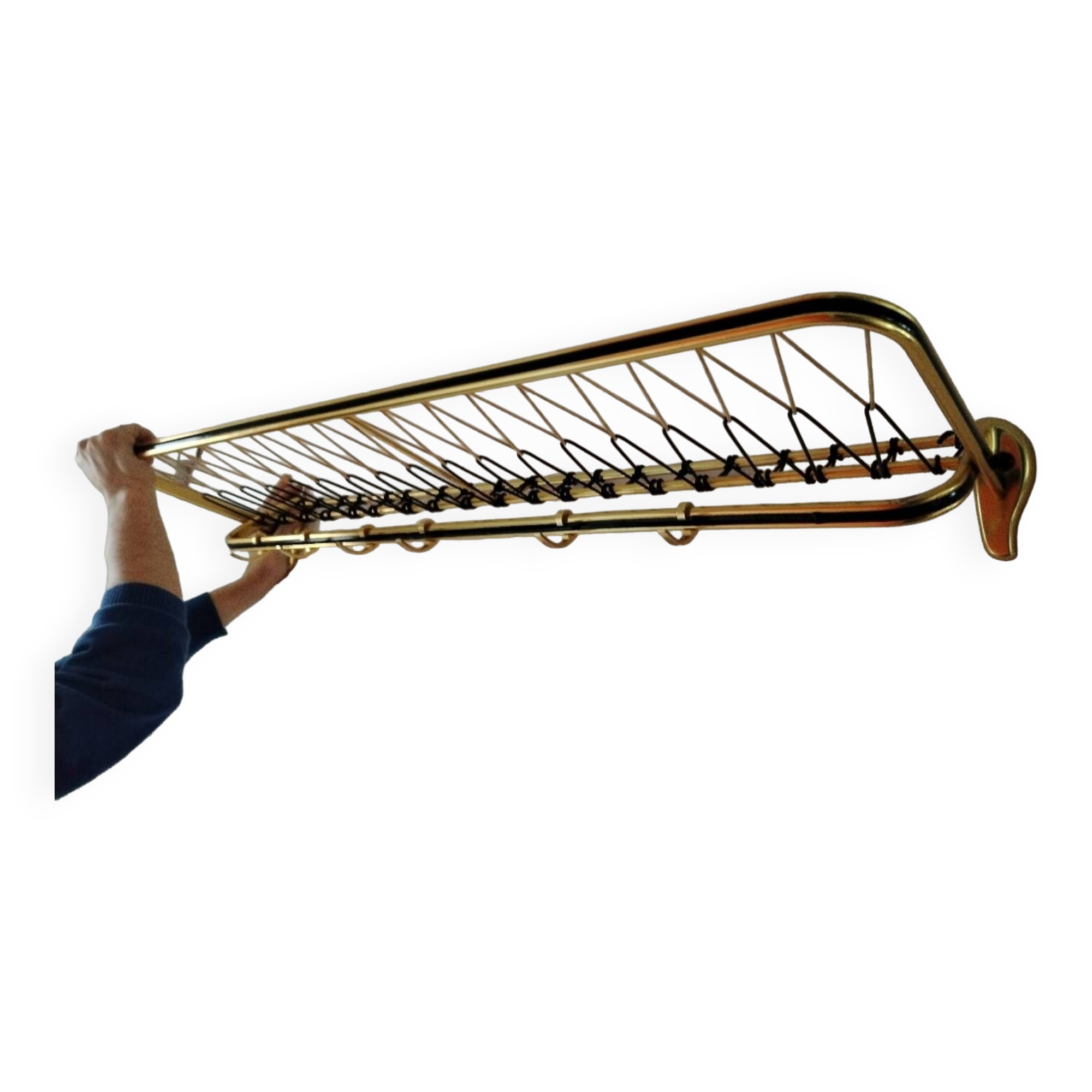 Pretty wall coat rack from the 60s