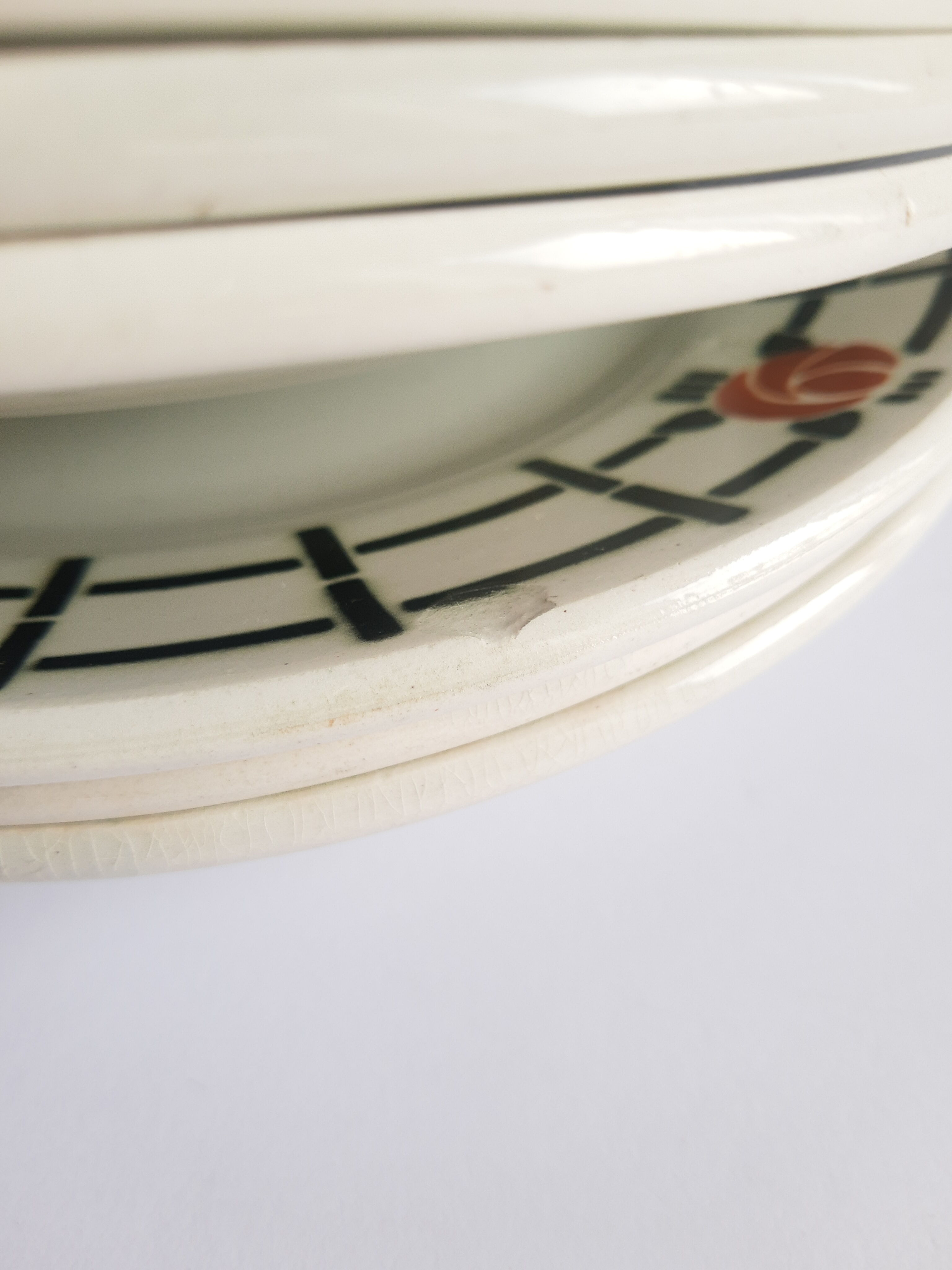 Set of 6 flat plates St amand vintage vintage
