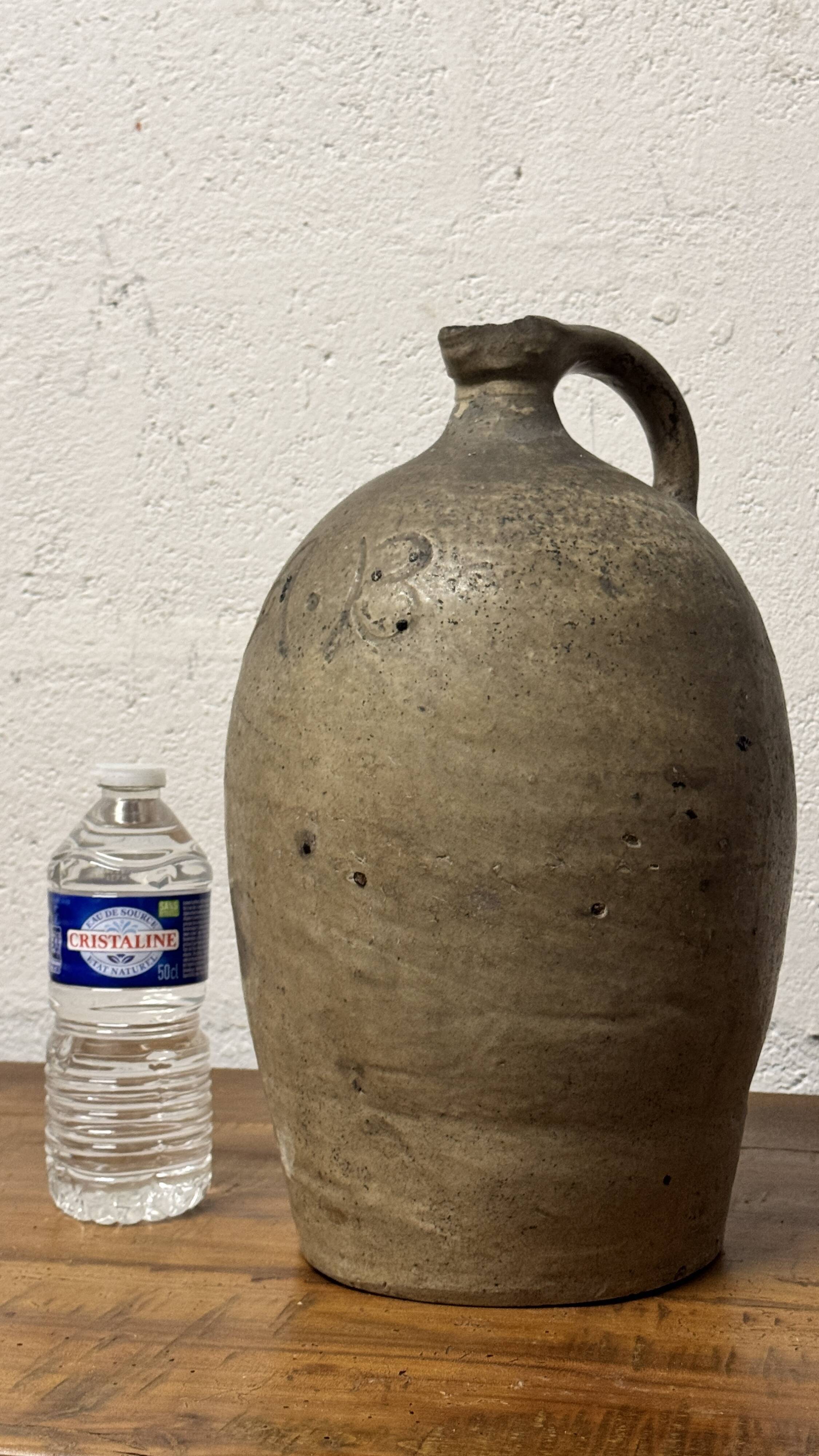 Antique vintage oil jar