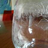 Hand engraved carafe