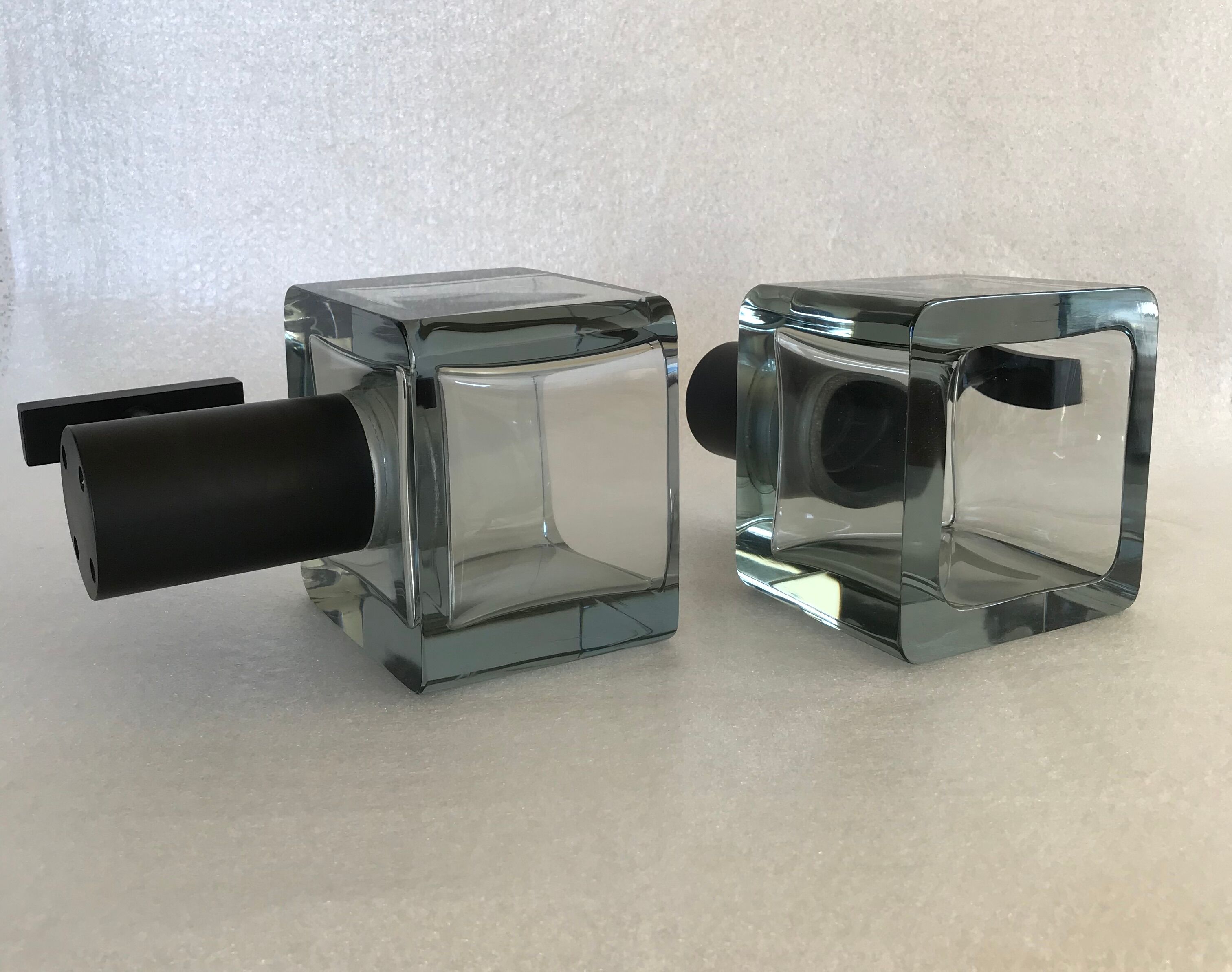 Pair of Flavio Poli sconces for Murano glass Seguso