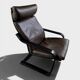 Fauteuil poäng par noboru nakamura pour ikea –circa 1990