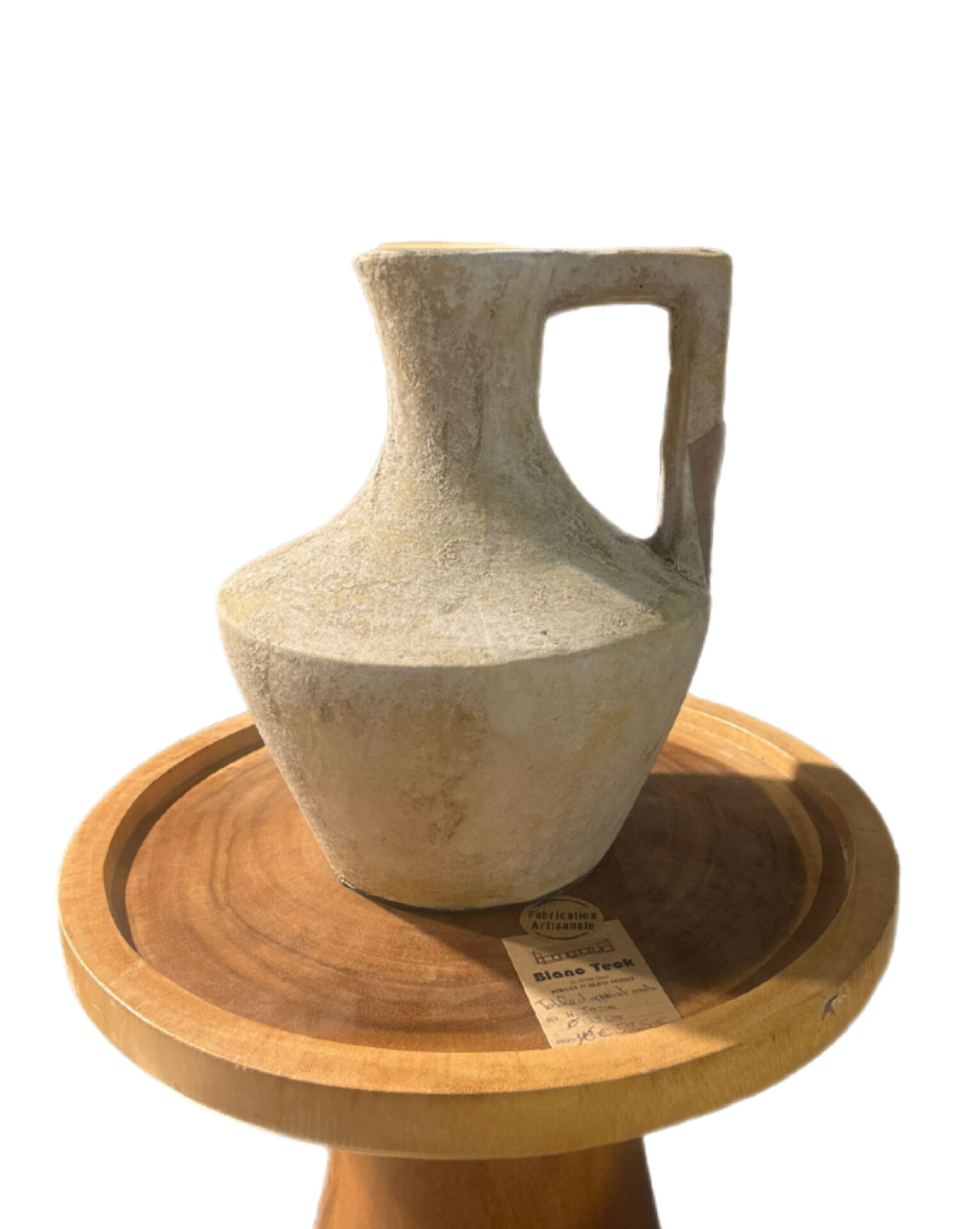Smooth terracotta vase