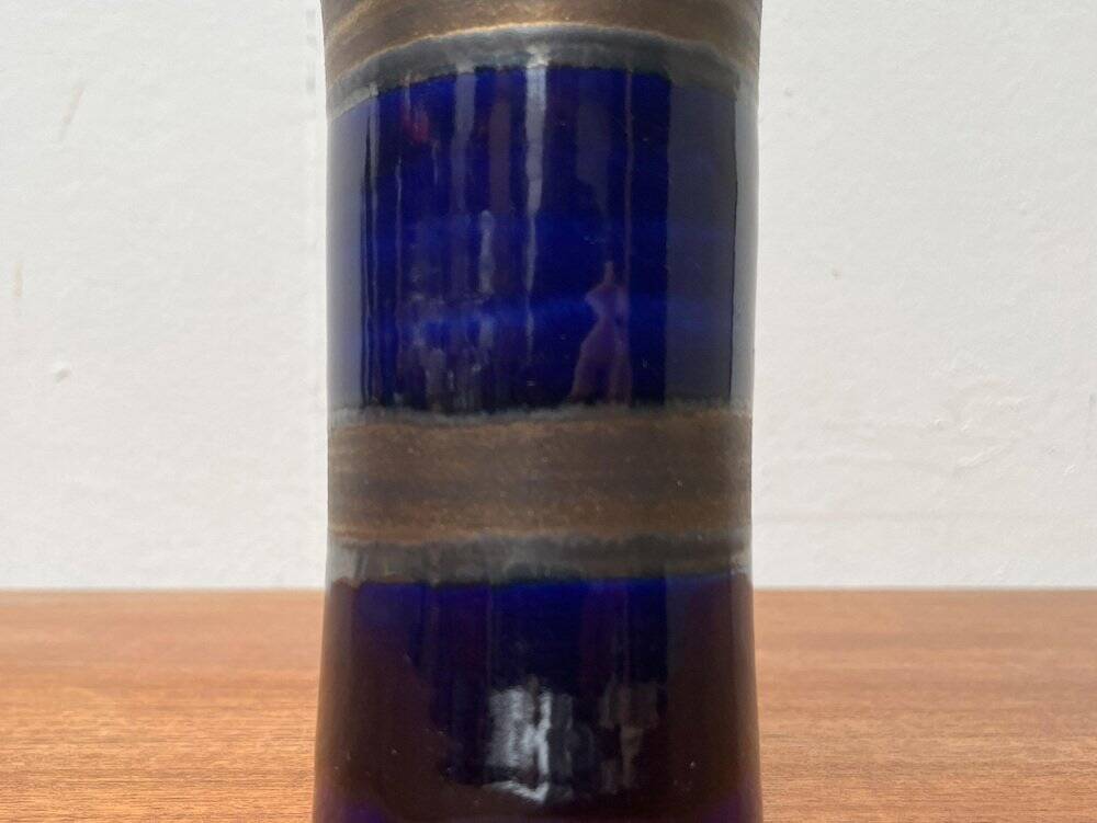 Mid-century German studio pottery bottle vase with lid by Cornelsen Kindermann, 1960s.