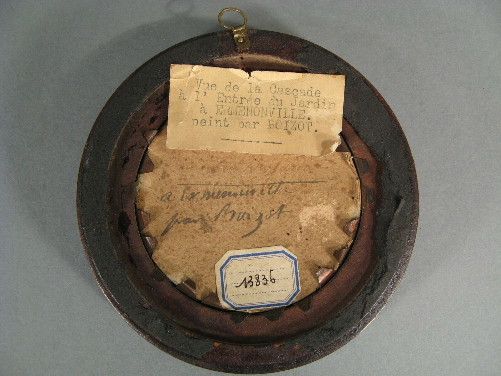 Ancient miniature painted scene