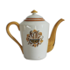 Cafetière ou théière "oeillets" creil et montereau xixe
