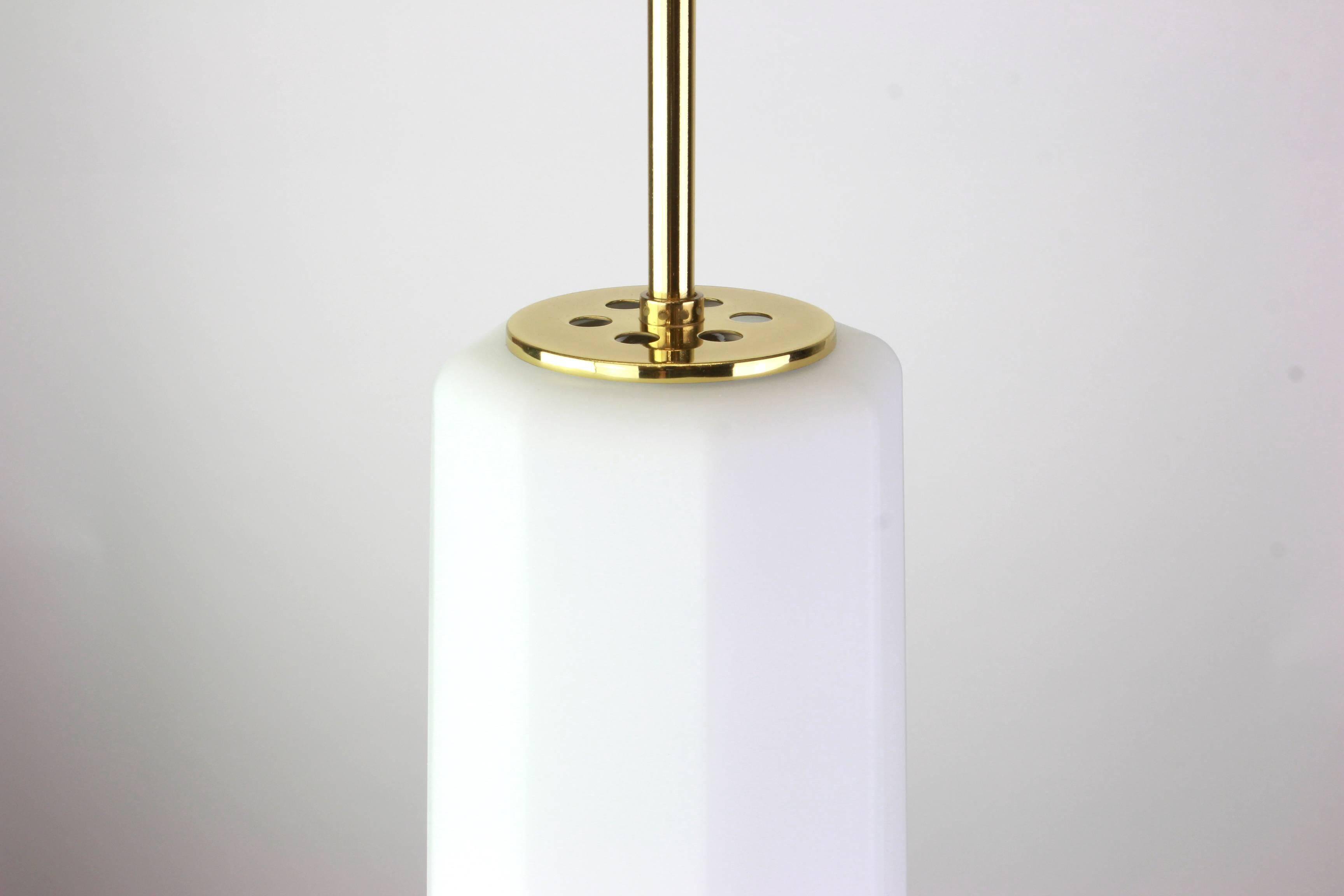 Opaline Glass Pendant by Limburg, Germany, 1970s