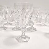 Ensemble postmoderne de dix-huit verres à boire en cristal massif par Kosta Boda, Suède