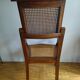 Fauteuil barbier noyer et canage Paris