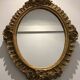 Baroque oval mirror 44 x 60cm