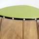 Vintage green and chrome stool