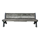 Public garden bench from the 50s