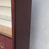 Empire style display cabinet in mahogany veneer