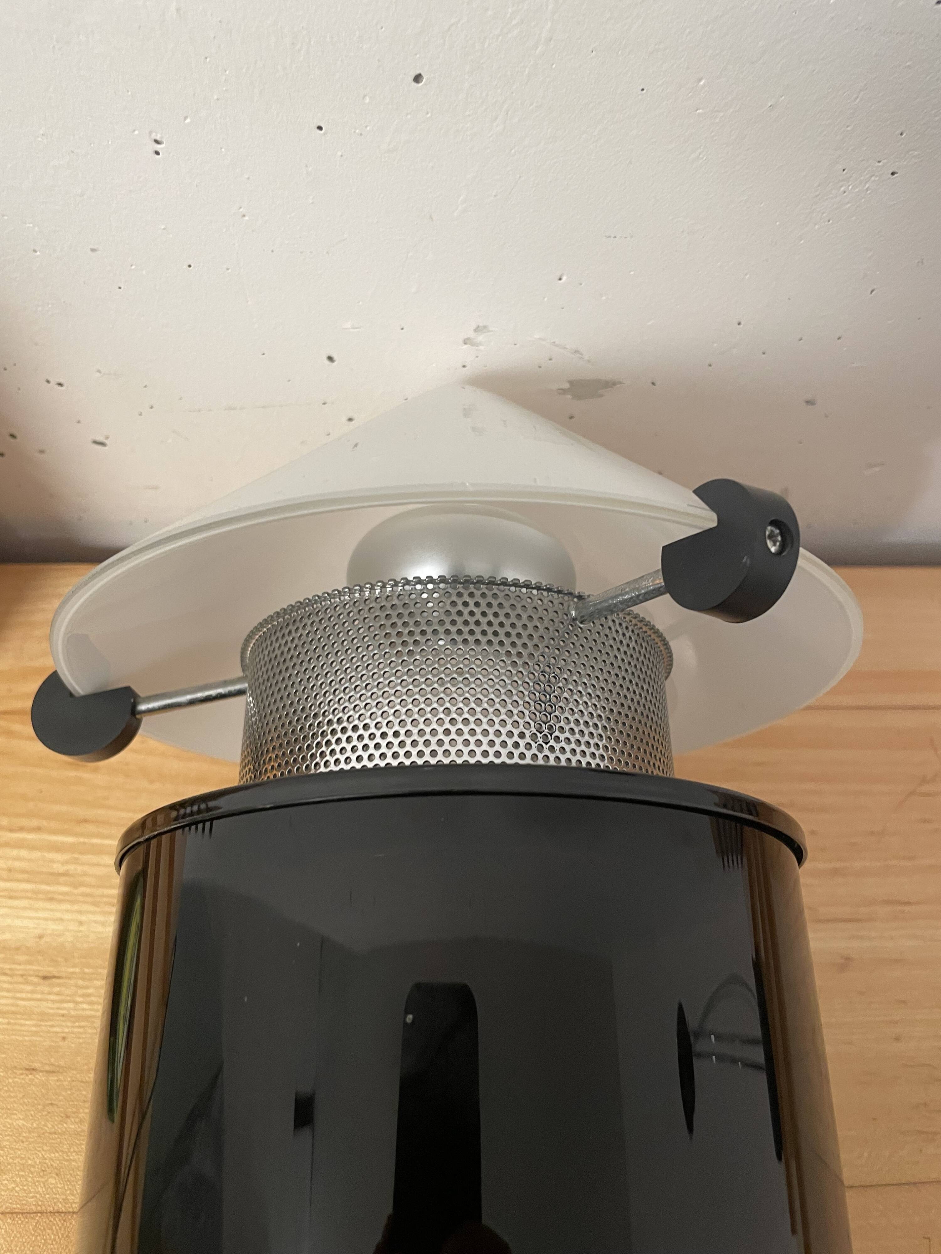 Glass “rocket” lamp, Italy 1980