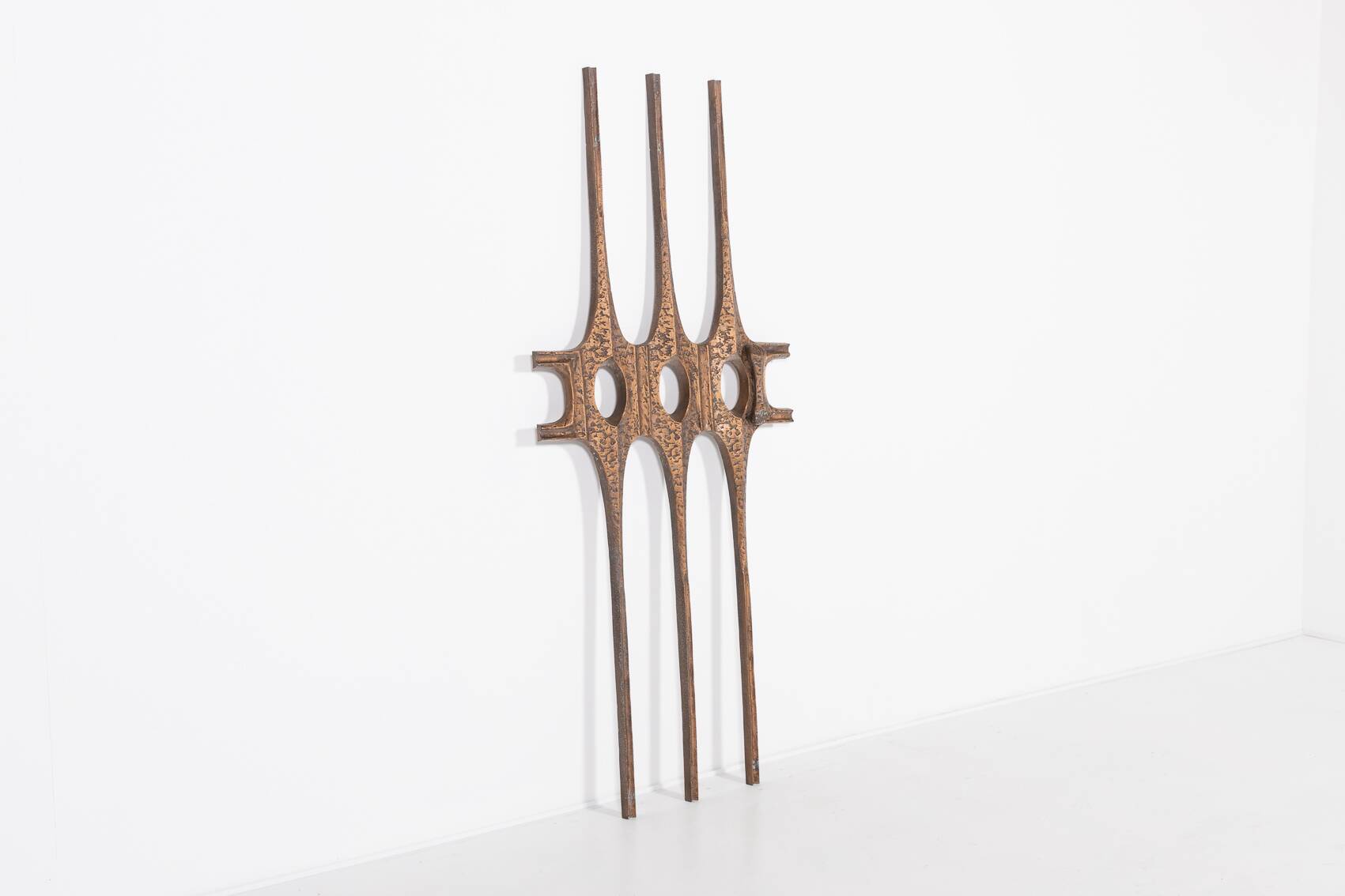 1980’s Brutalist Bronze door decoration, Germany