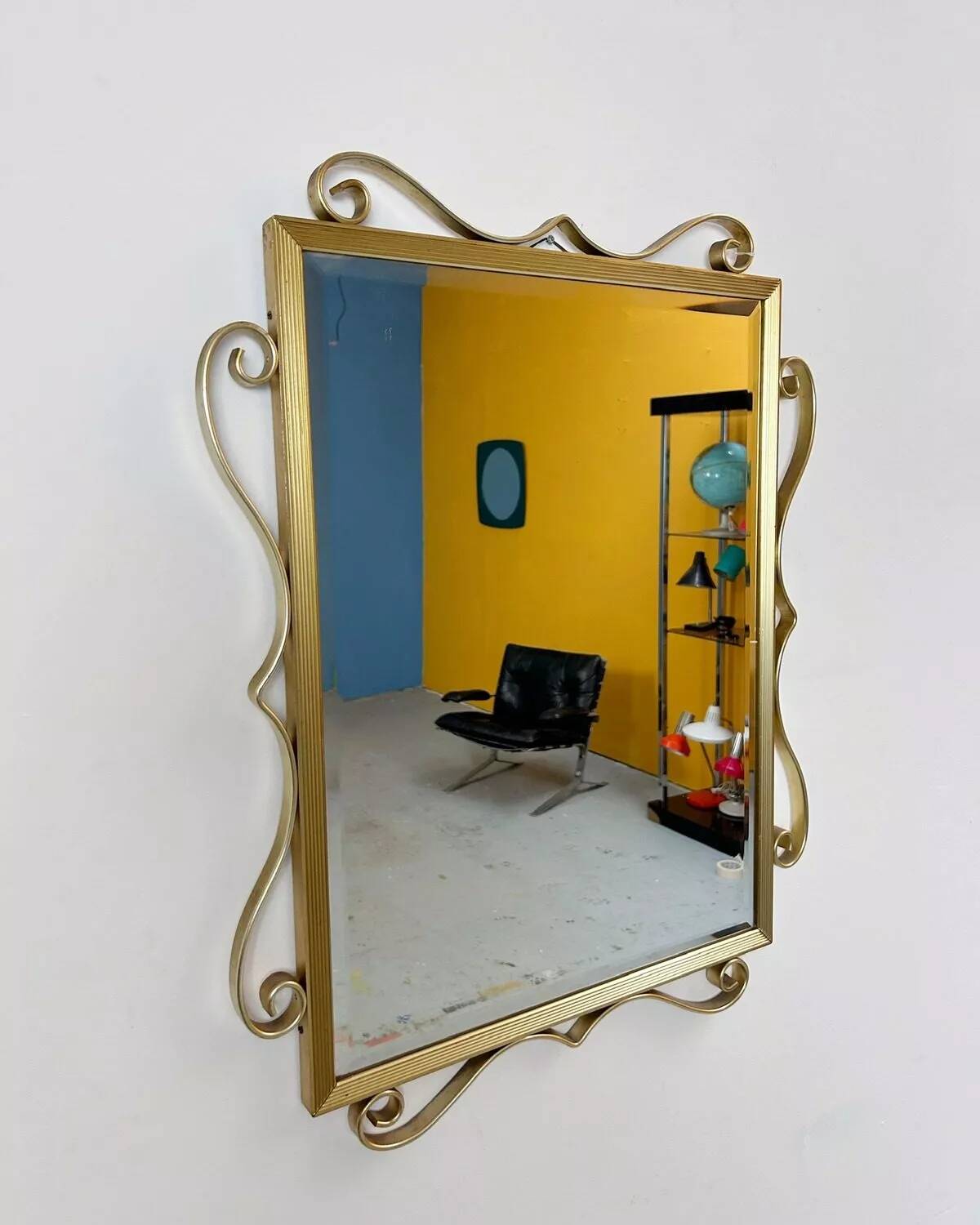 Vintage gold mirror