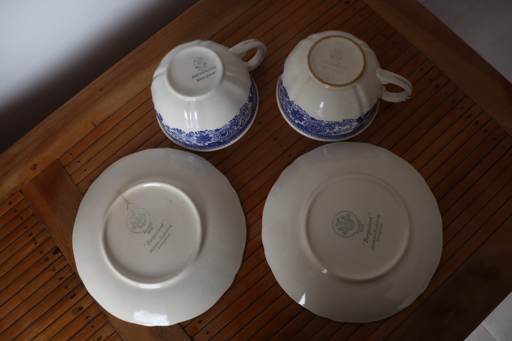 2 cups and saucers Villeroy and Boch Burgenland