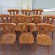 Lot de 10 chaises de bistrot café bar restaurant - bois - vintage