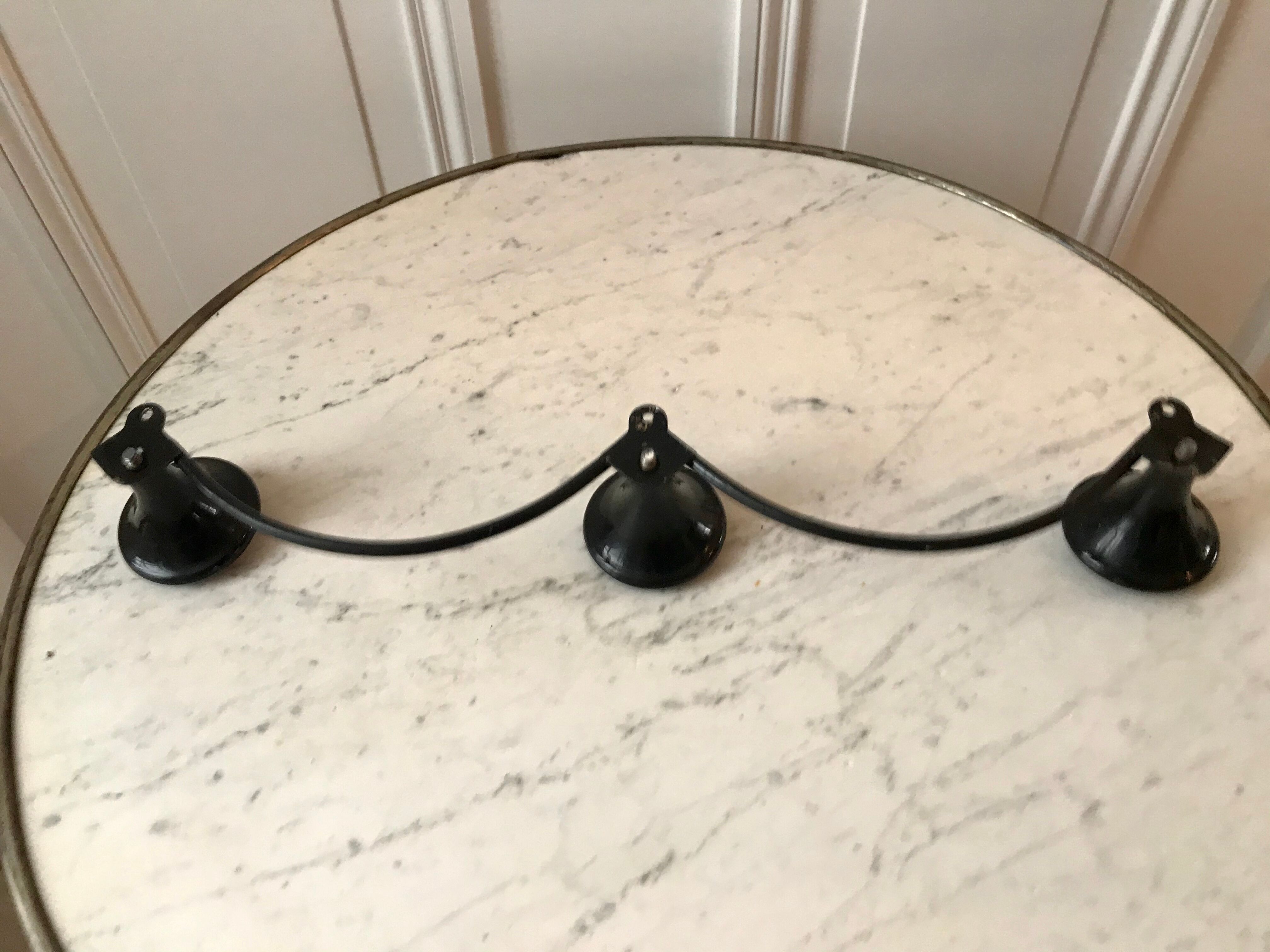 Metal hook and pink gold vintage 70s