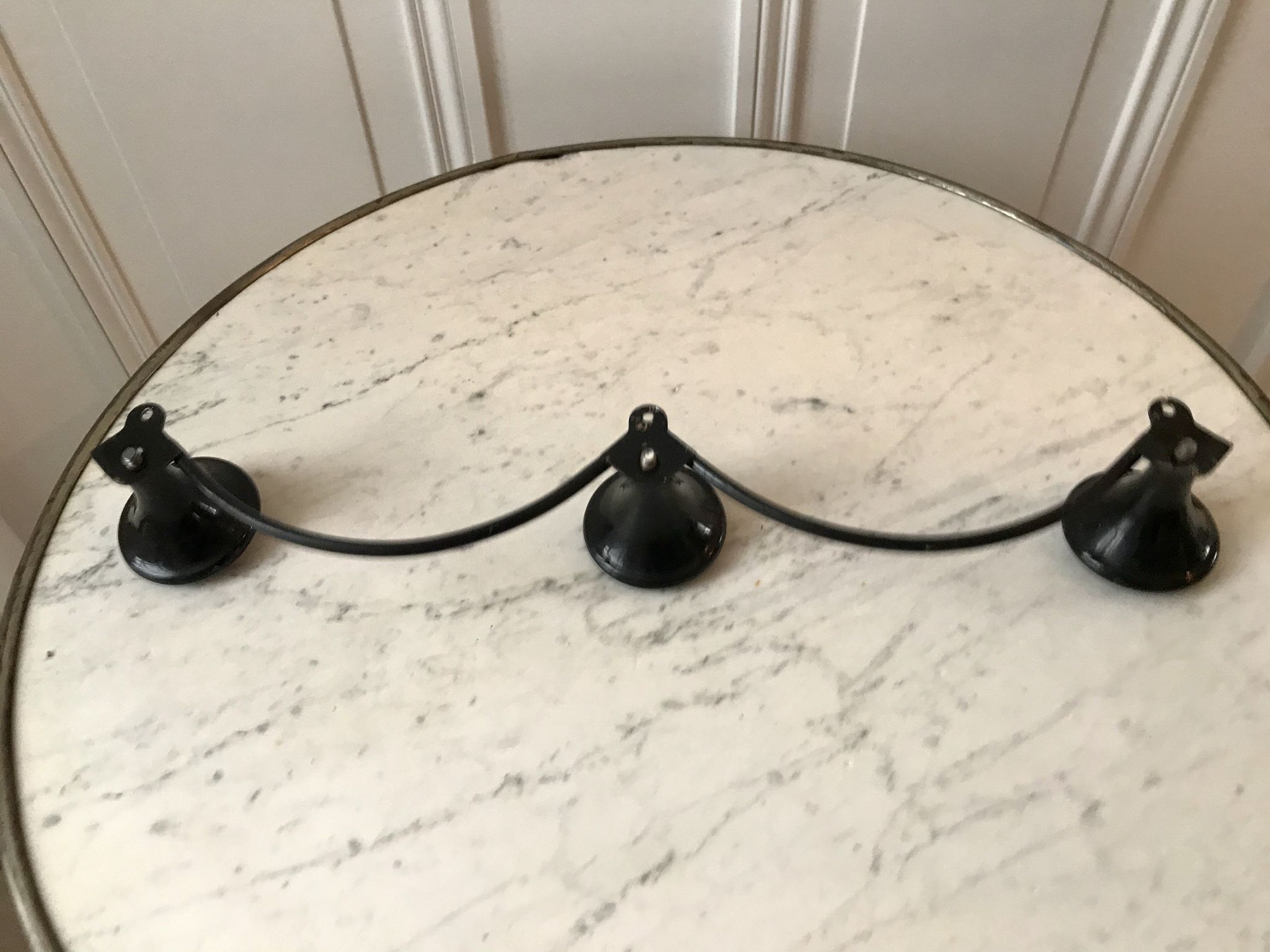 Metal hook and pink gold vintage 70s