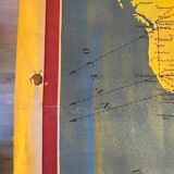 Air France Postal Air Network Map from 1948