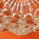 1970s Ashtray transparent and chiseled glass