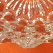 Cendrier verre transparent et ciselé années 1970