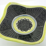 Enamelled ceramic cup with Jacques Pouchain decoration, Poët Laval France