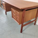 Teak desk by Gunni Omann "model 75" for Omann Jun, Dänemark 1960s